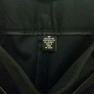 Rafella navy straight skirt